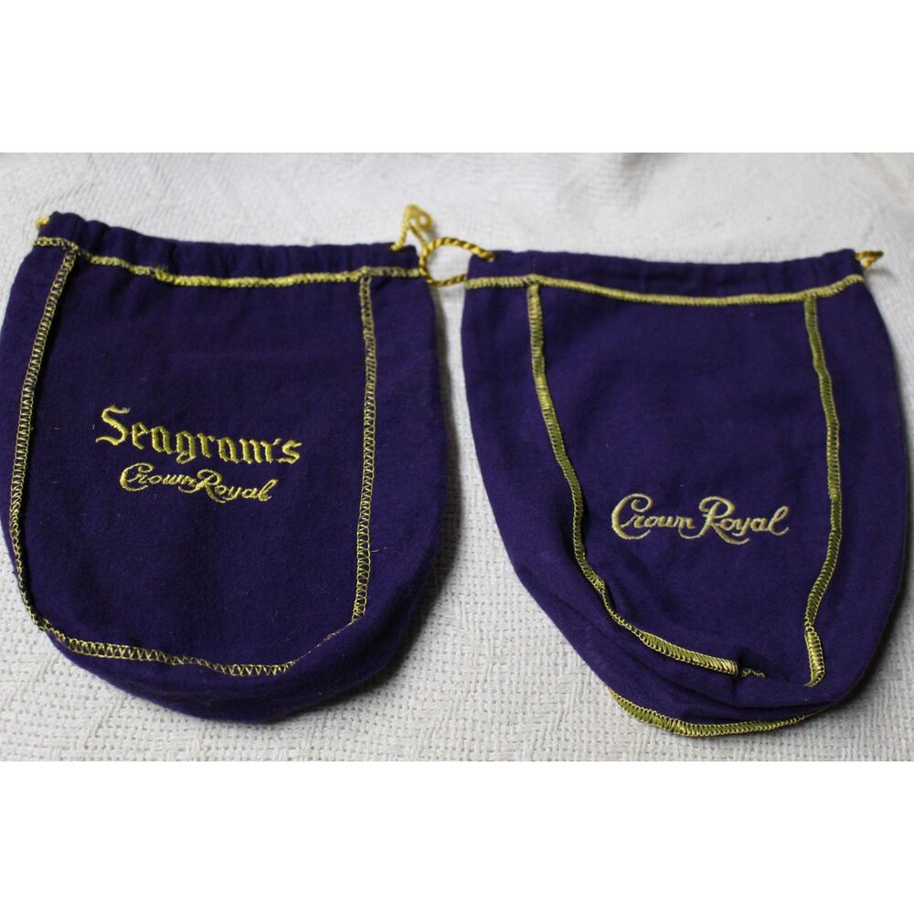 (1) Seagram's & (1) Crown Royal Purple Bag (Pre-Owned)